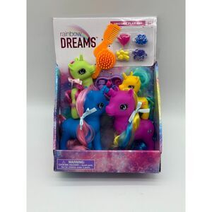 Rainbow Dreams Unicorn Play Set 4 UNICORNS